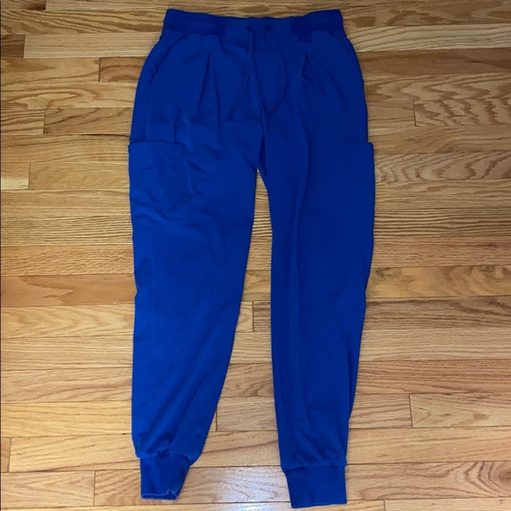 Jaanuu royal blue jogger scrub pants